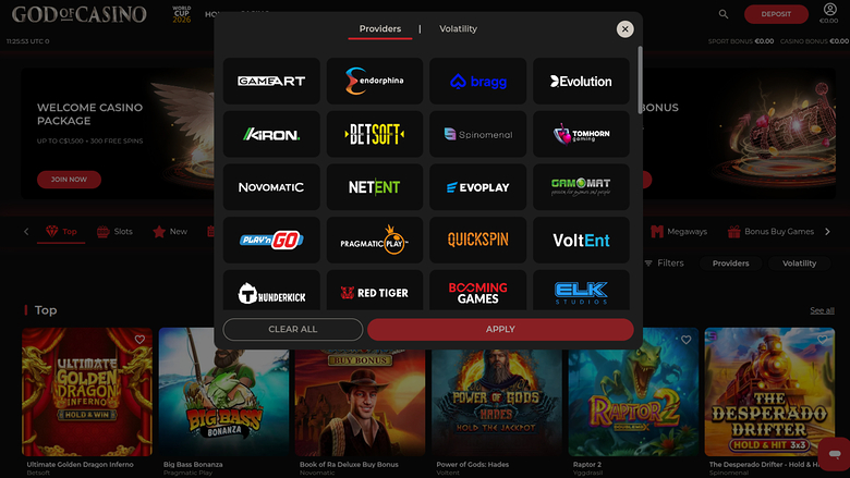 God Of Casino Desktop Game Developers
