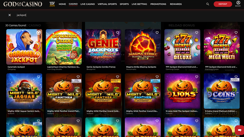 God Of Casino Desktop Jackpot