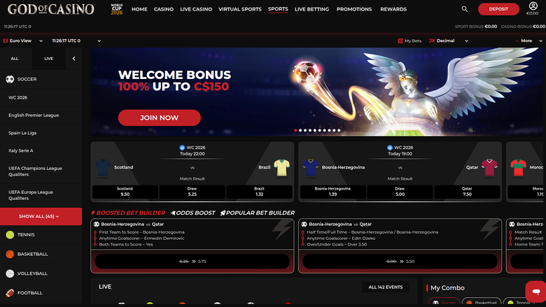 God Of Casino Desktop Sports