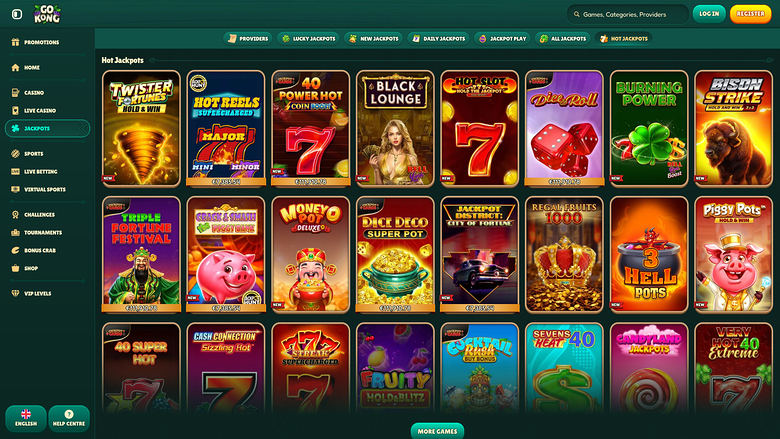 GoKong Casino Desktop Jackpot