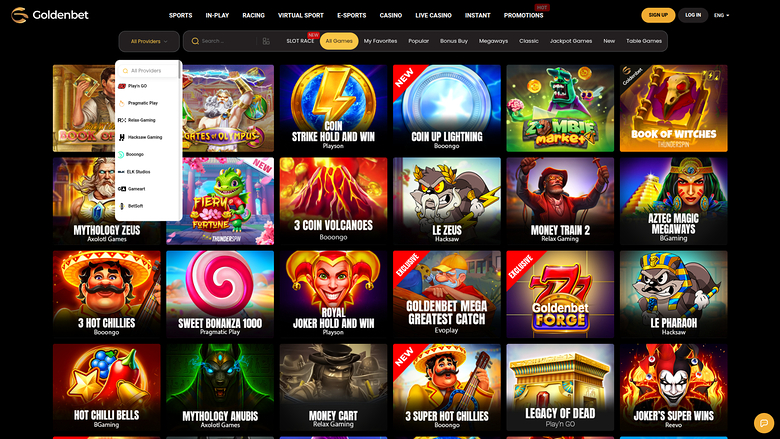 GoldenBet Casino Desktop Game Developers