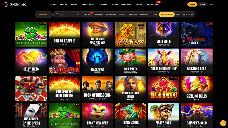 GoldenBet Casino Desktop Jackpot