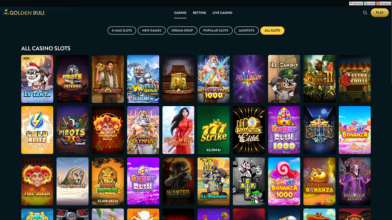Golden Bull Casino Desktop Games