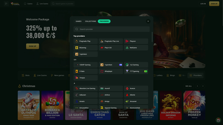 Goldex Casino Desktop Game Developers