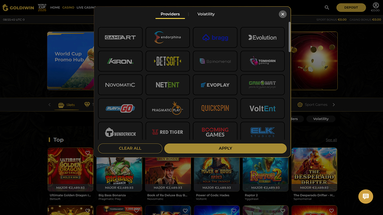 GoldiWin Casino Desktop game developers