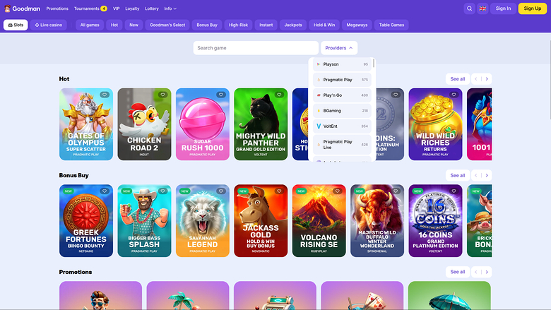 Goodman Casino Desktop Game Developers