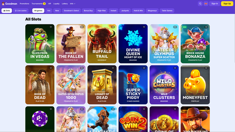 Goodman Casino Desktop Games