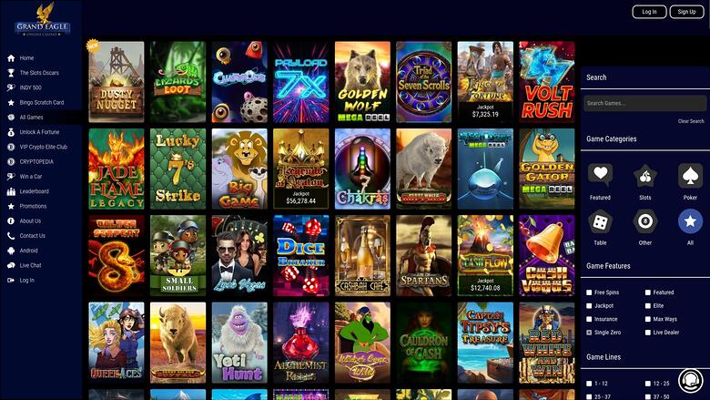 Grand Eagle Casino Desktop Games