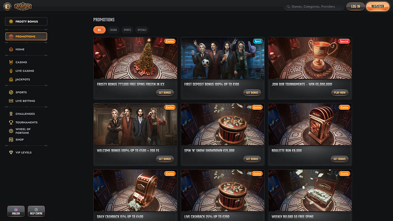 Gransino Casino Desktop Promotions