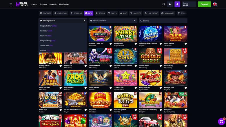 Hash Lucky Casino Desktop Game Developers