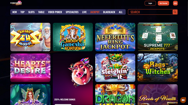 Highway Casino Desktop Jackpot