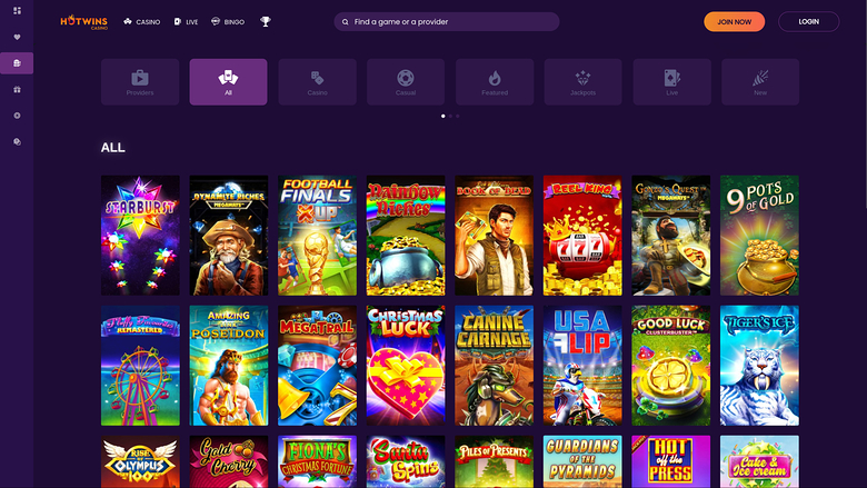 Hotwins Casino Desktop Games
