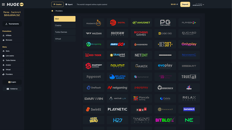 Hugewin Casino Desktop Game Developers