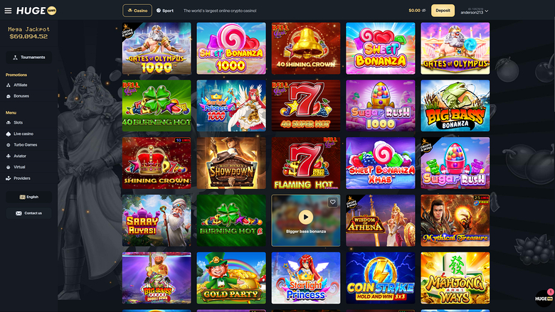 Hugewin Casino Desktop Games