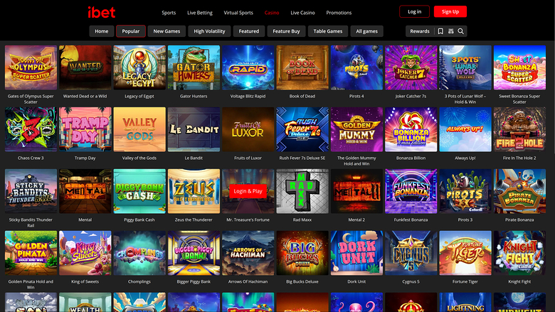 iBet Casino Desktop Games