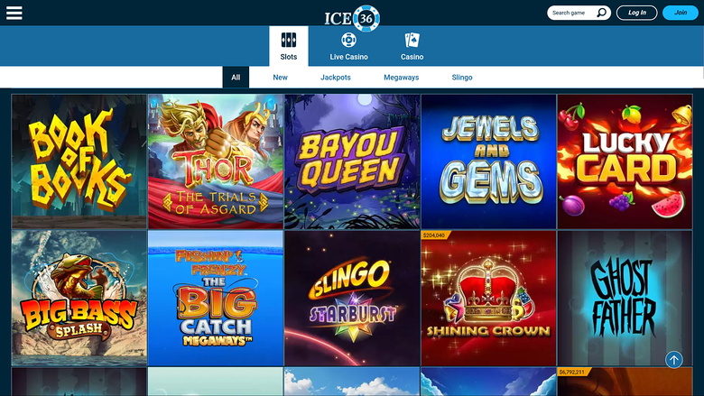 Ice36 Casino Desktop Games