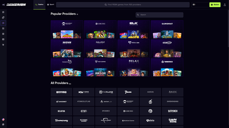 Immerion Casino Desktop Game Developers