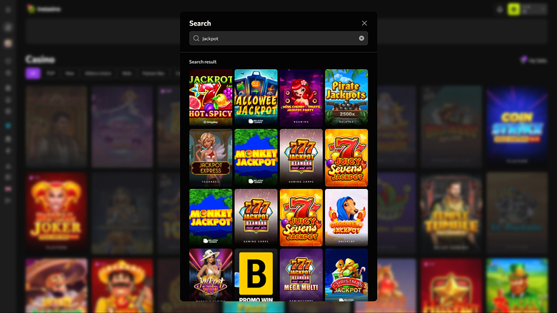 Instasino Casino Desktop Jackpot