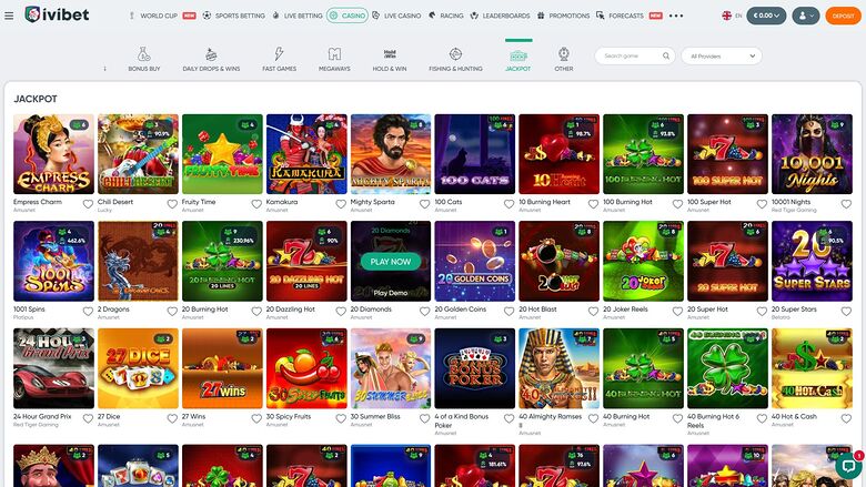 Ivibet Casino Desktop Jackpot