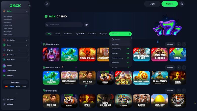 Jack Casino Desktop Game Developers