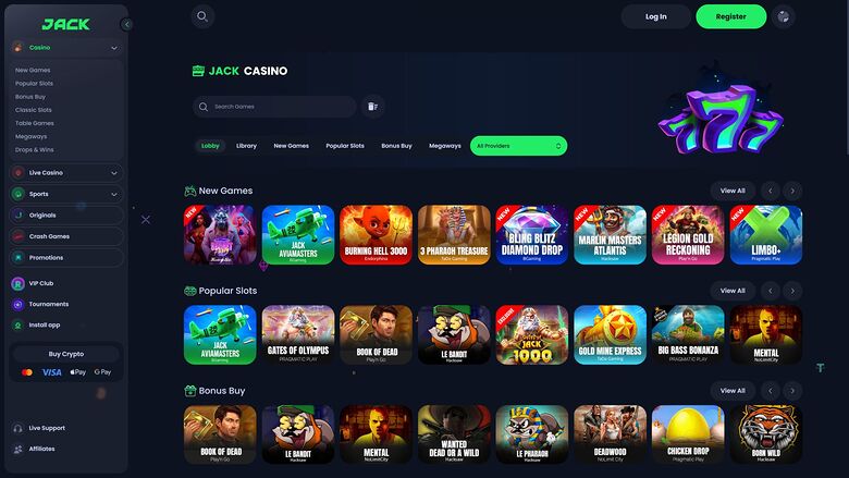 Jack Casino Desktop Games