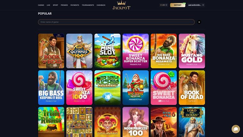 Jack-Pot Casino Desktop Games