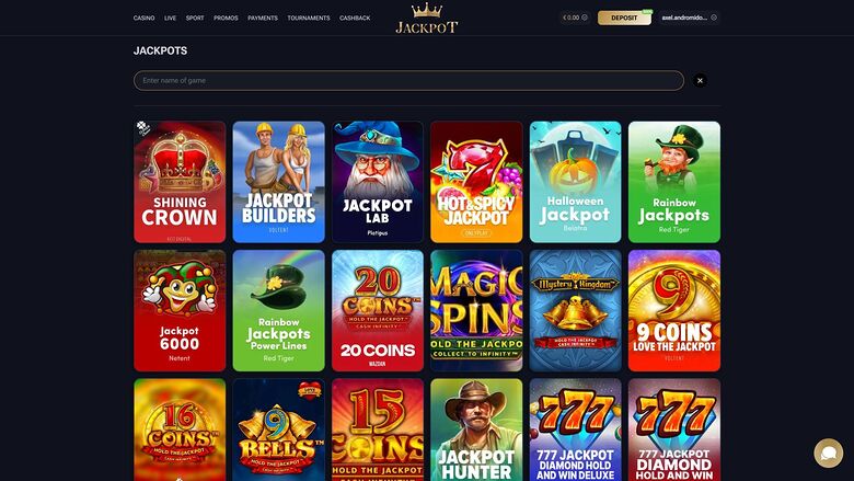 Jack-Pot Casino Desktop Jackpot