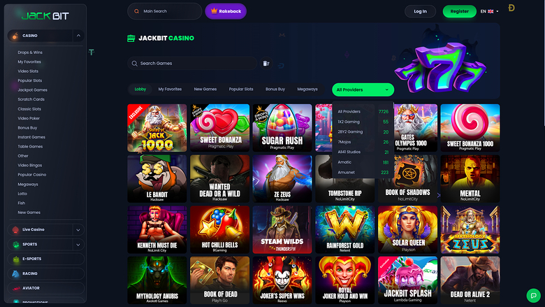 Jackbit Casino Game Developers Desktop
