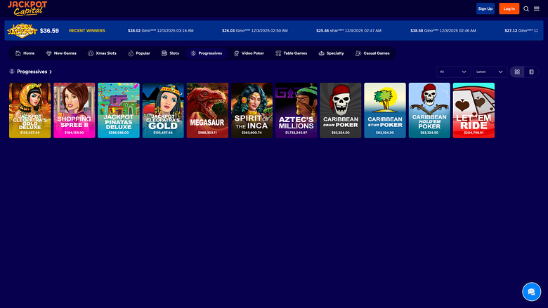 Jackpot Capital Jackpot Desktop