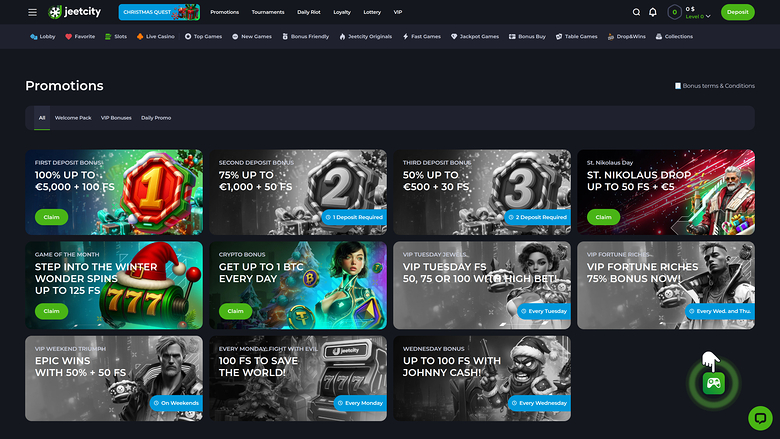 Jeetcity Casino Promotions Desktop