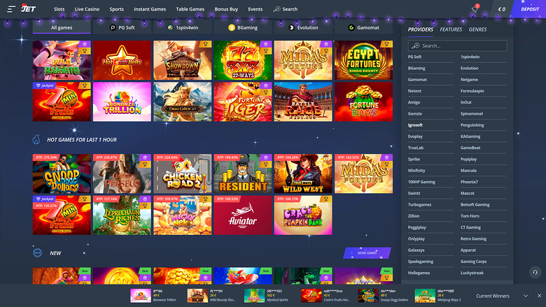 Jet Casino Game Developers Desktop