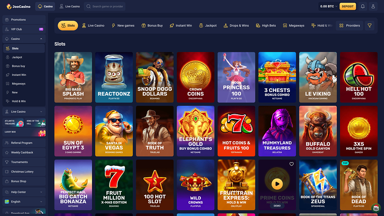 Joo Casino Desktop Games