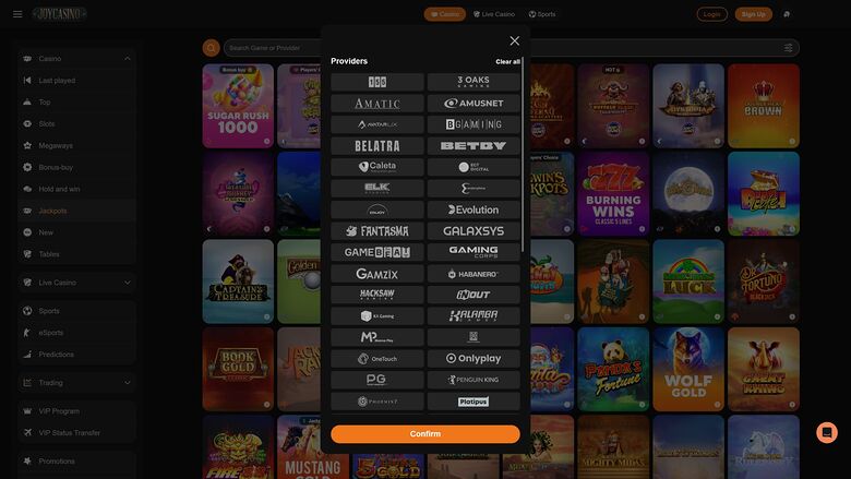 Joy Casino Desktop Game Developers