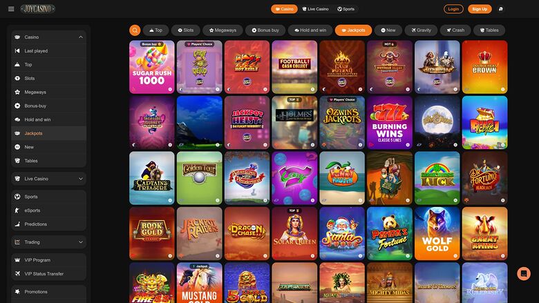 Joy Casino Desktop Jackpot