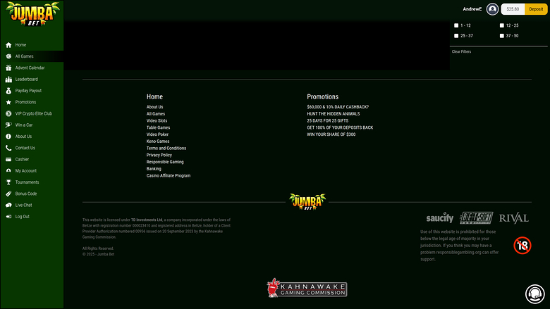 Jumba Bet Casino Desktop Game Developers