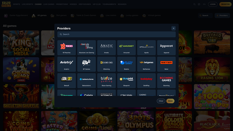 Kaleo Casino Game Developers