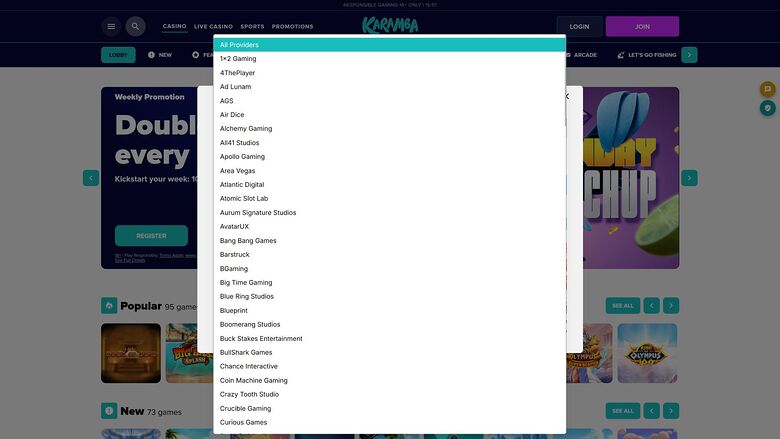 Karamba Casino Desktop Game Developers