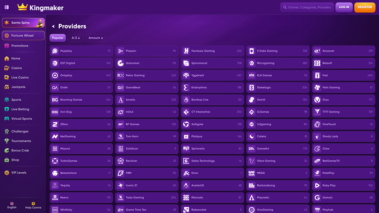 Kingmaker Casino Desktop Game Developers