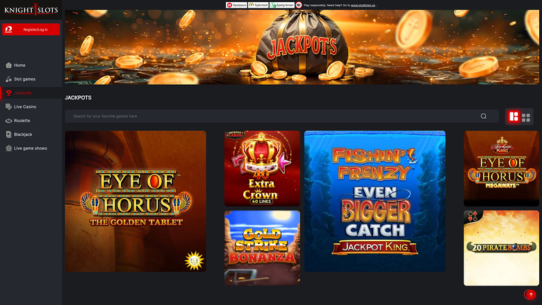 Knightslots Desktop Jackpot