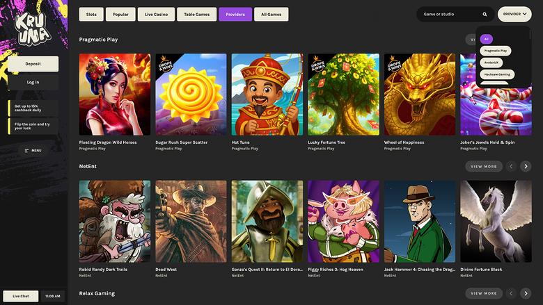 Kruuna Casino Desktop Game Developers