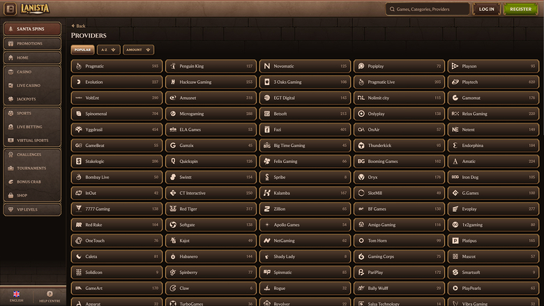 Lanista Casino Game Developers