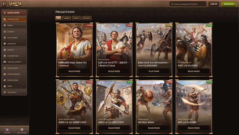 Lanista Casino Promotions