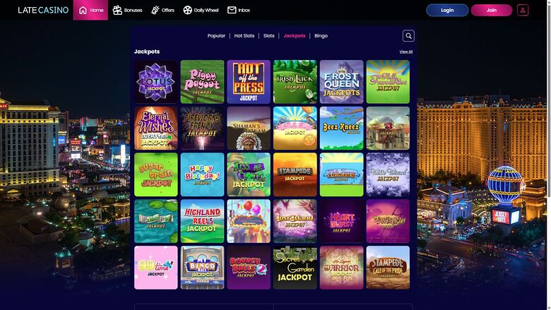 Late Casino Desktop Jackpot