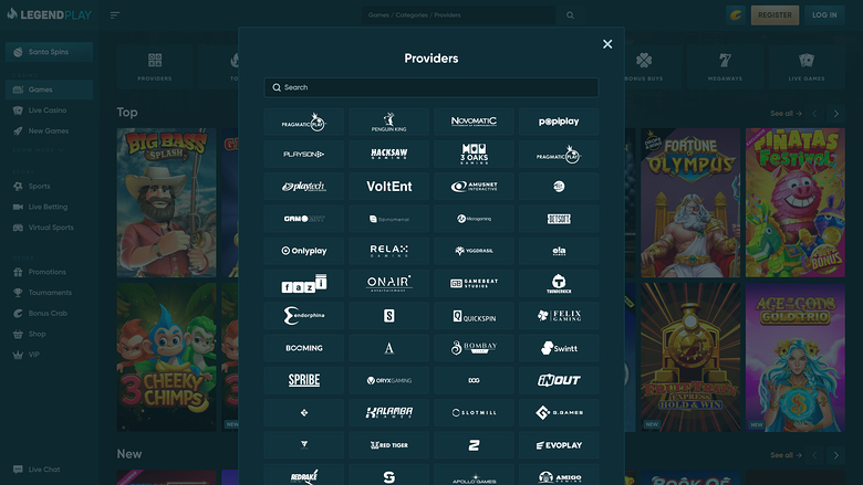 Legend Play Casino Desktop Game Developers