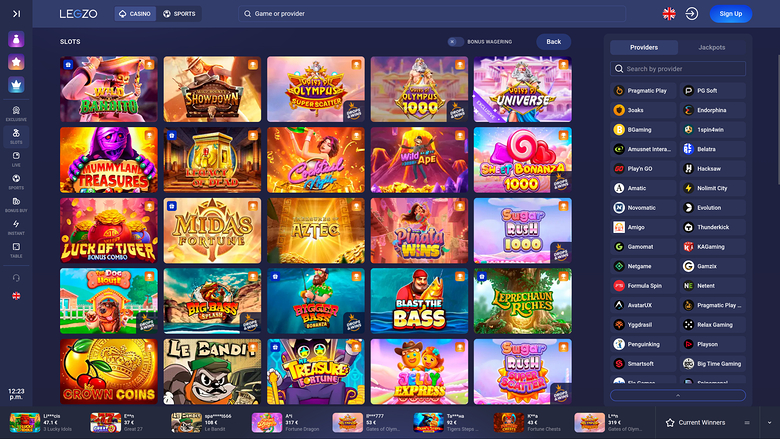 Legzo Casino Desktop Game Developers