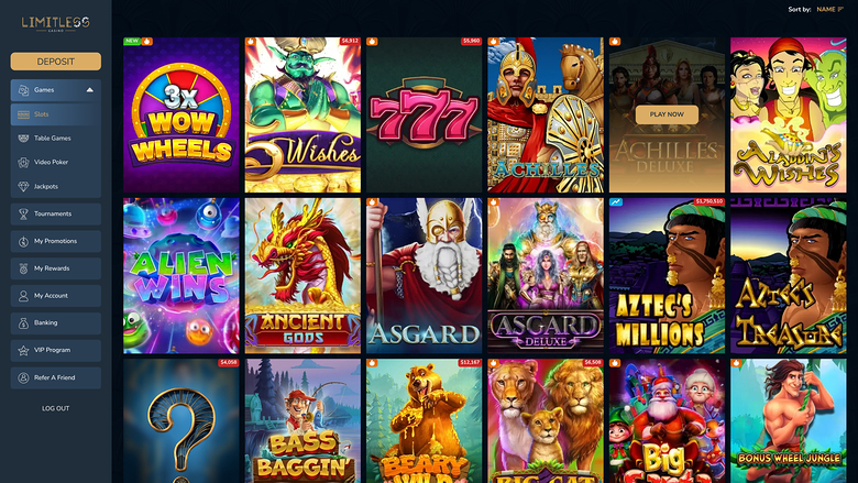 Limitless Casino Desktop Games