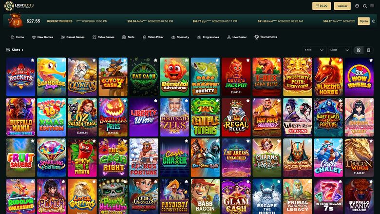 Lion Slots Casino Desktop Games