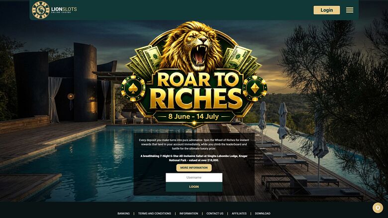 Lion Slots Casino Desktop Promotions