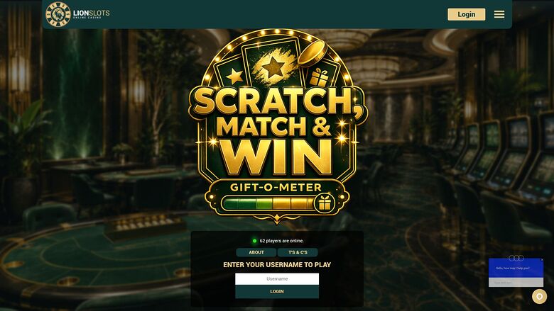 Lion Slots Casino Desktop Scratch, Match & Win