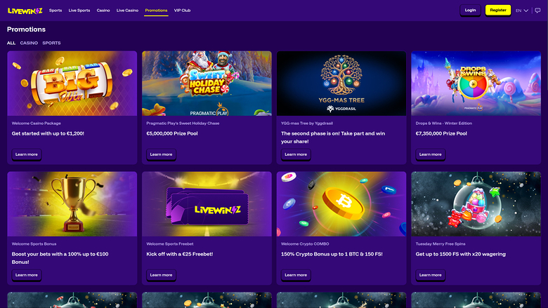 LiveWinz Casino Promotions